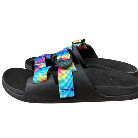 Chaco Women's Tie-Dye Slip-On Sandals Size 10 US Adjustable Straps Durable Sole - Picture 7 of 13